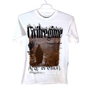 Civil Regime Men's Walk The Lost Road Tee - White Size Medium SOLD OUT DESIGN‎